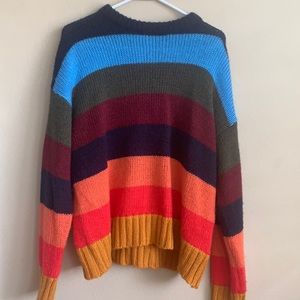 URBAN OUTFITTERS SWEATER! multi color stripes